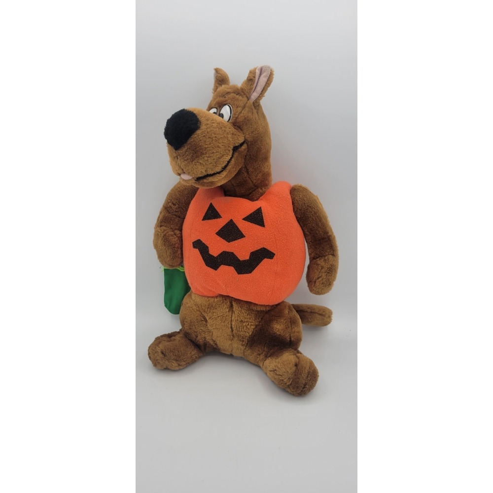 Scooby Doo Plush Halloween Costume Pumpkin Jack-o-lantern Trick or treat 16In.